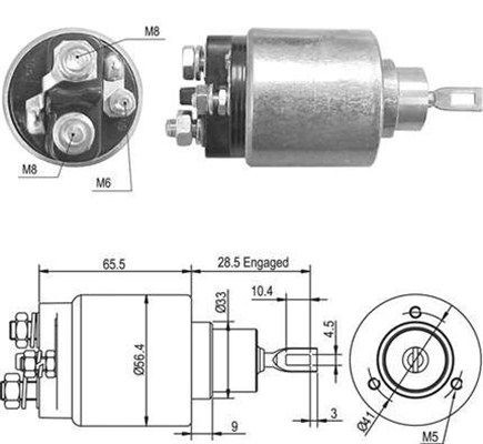 MAGNETI MARELLI solenoidinis jungiklis, starteris 940113050454